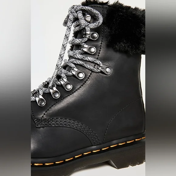 NIB Dr. Martens 1460 Serena Collar Combat Boots - Picture 4 of 11